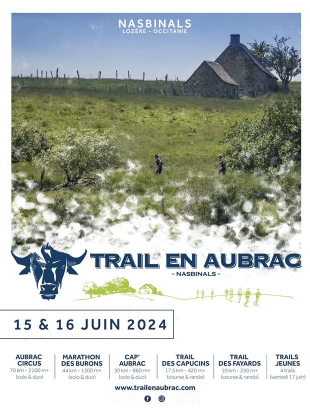 Affiche Trail en Aubrac 2024