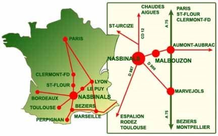 Carte d'accès Nasbinals